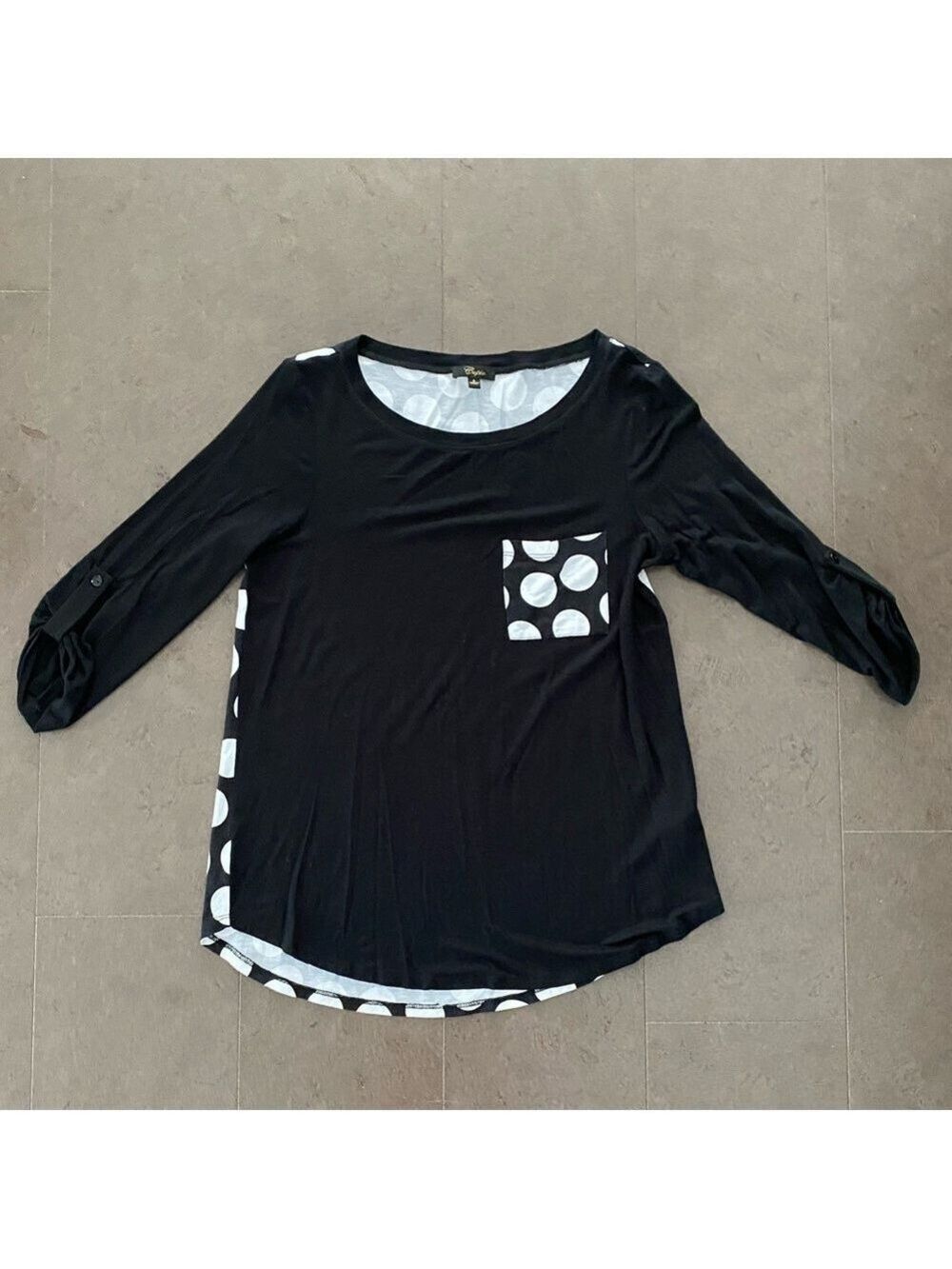 CUPID polka dot top size small